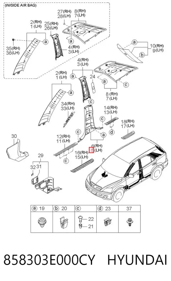  858303E000CY Hyundai/Kia