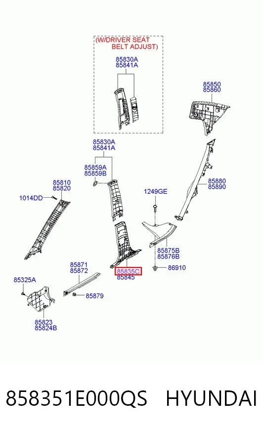  858351E000QS Hyundai/Kia