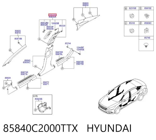  85840C2000TTX Hyundai/Kia