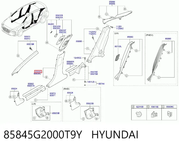  85845G2000T9Y Hyundai/Kia