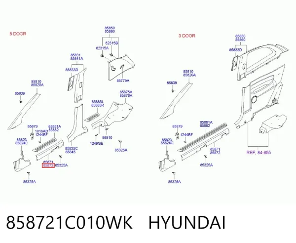  858721C010WK Hyundai/Kia