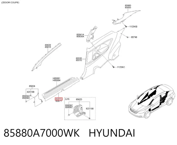  85880A7000WK Hyundai/Kia