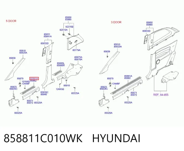  858811C010WK Hyundai/Kia