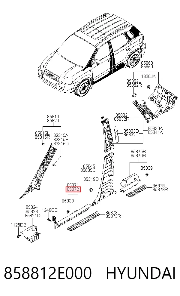  858812E000 Hyundai/Kia