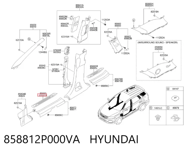  858812P000VA Hyundai/Kia