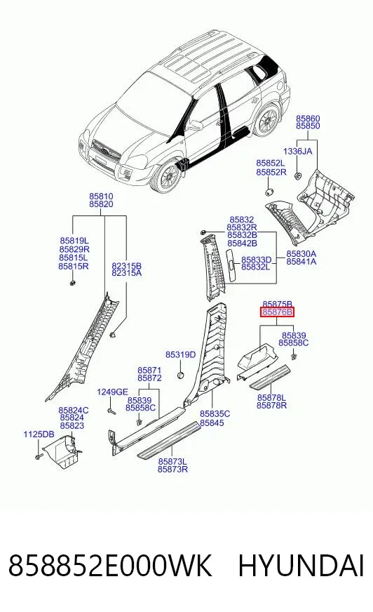  858852E000WK Hyundai/Kia