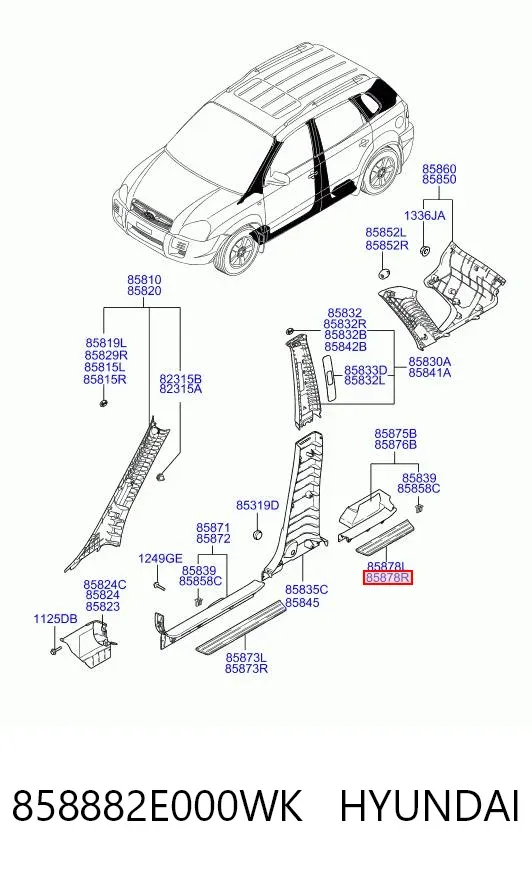  858882E000WK Hyundai/Kia