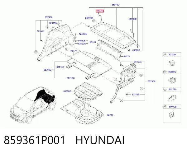  859361P001 Hyundai/Kia