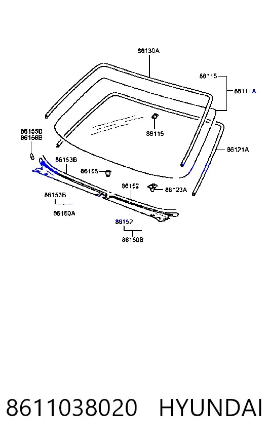 Лобовое стекло Hyundai Sonata IV