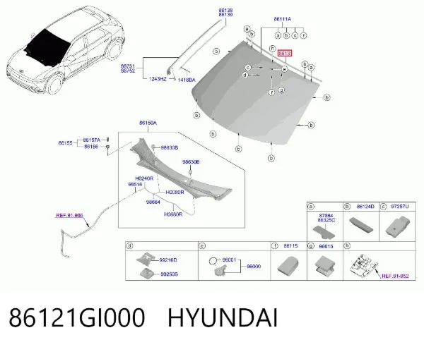  86121GI000 Hyundai/Kia