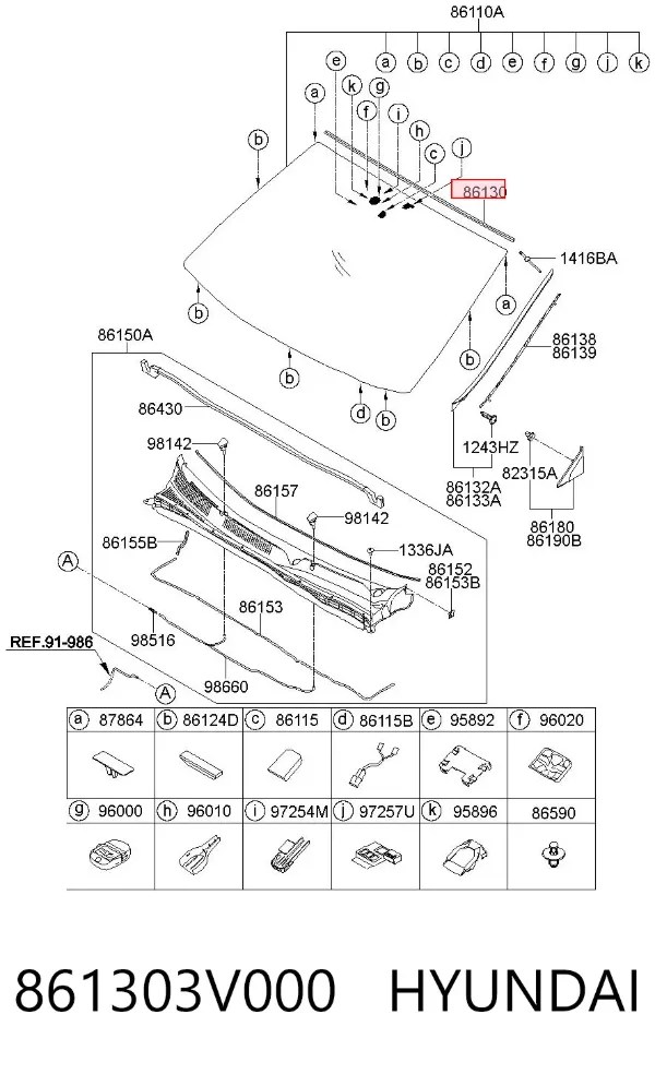 861303V000 Hyundai/Kia
