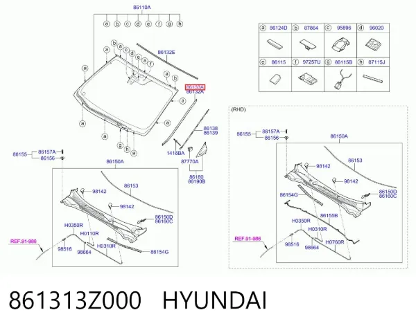  861313Z000 Hyundai/Kia