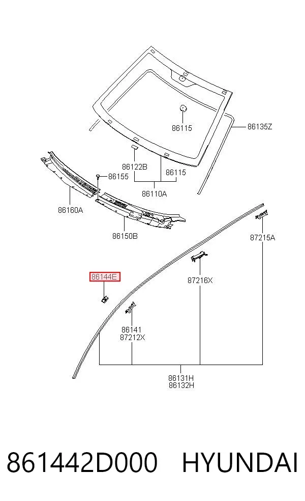  861442D000 Hyundai/Kia