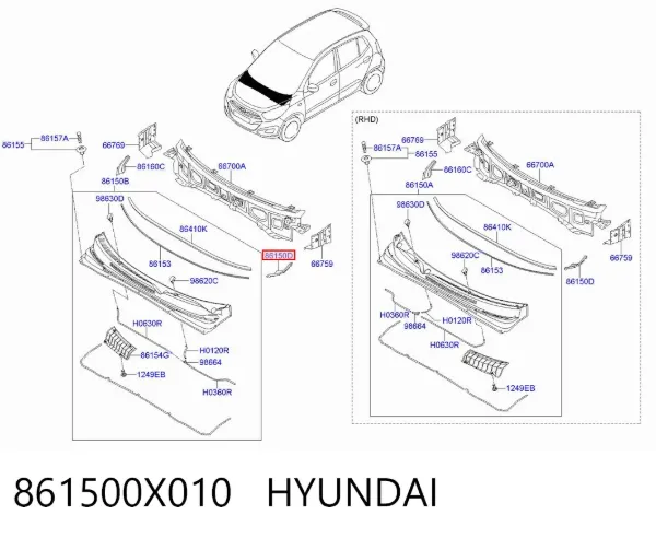 861500X010 Hyundai/Kia