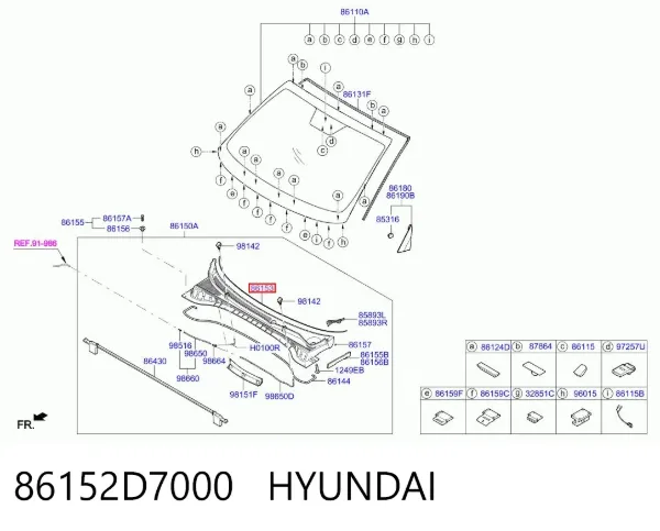  86152D7000 Hyundai/Kia