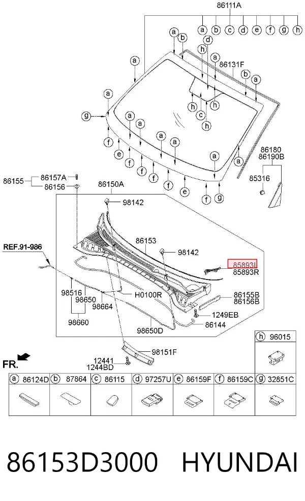  86153D3000 Hyundai/Kia