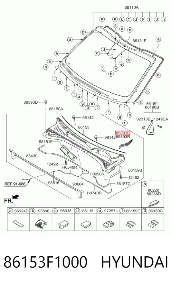  86153F1000 Hyundai/Kia
