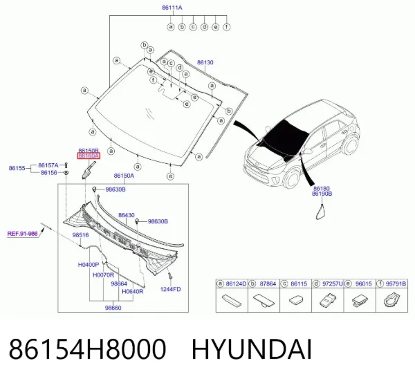  86154H8000 Hyundai/Kia