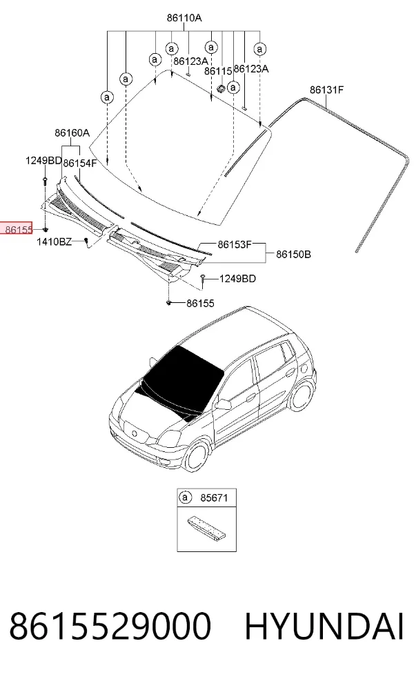  8615529000 Hyundai/Kia