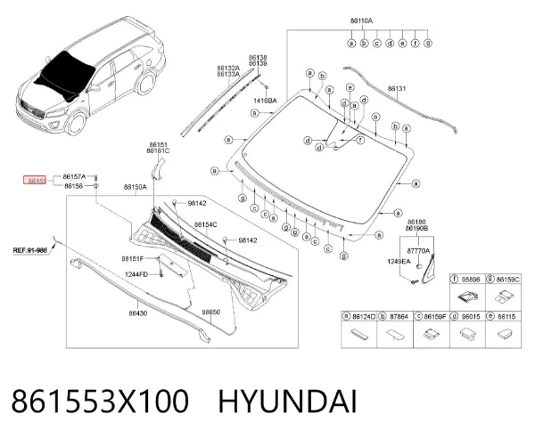  861553X100 Hyundai/Kia