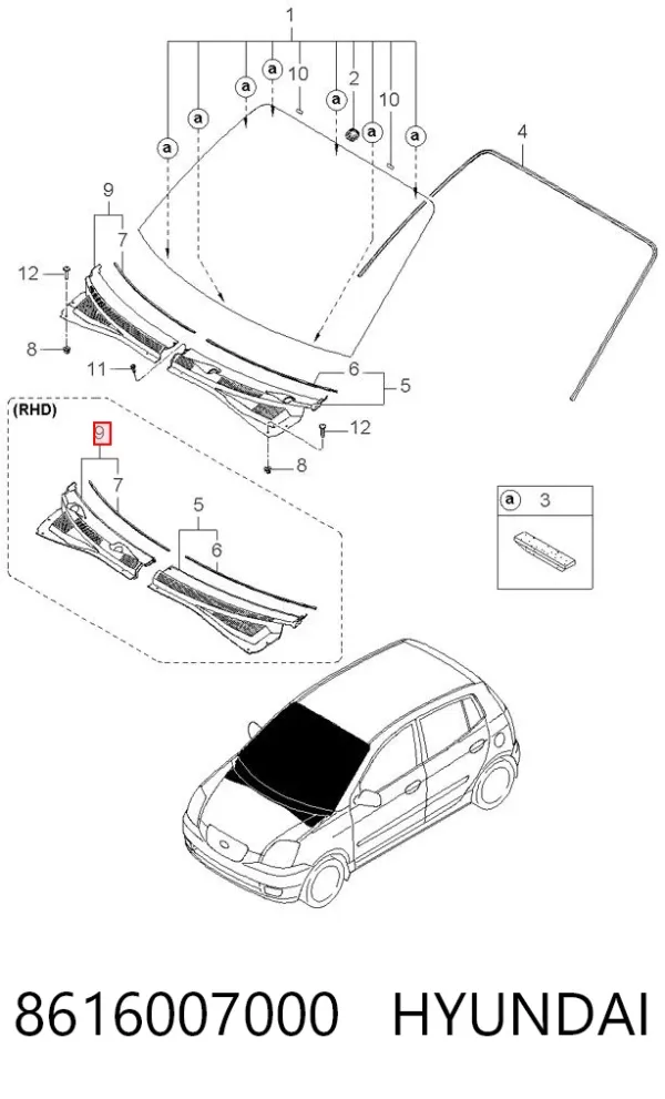  8616007000 Hyundai/Kia