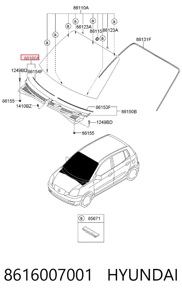  8616007001 Hyundai/Kia