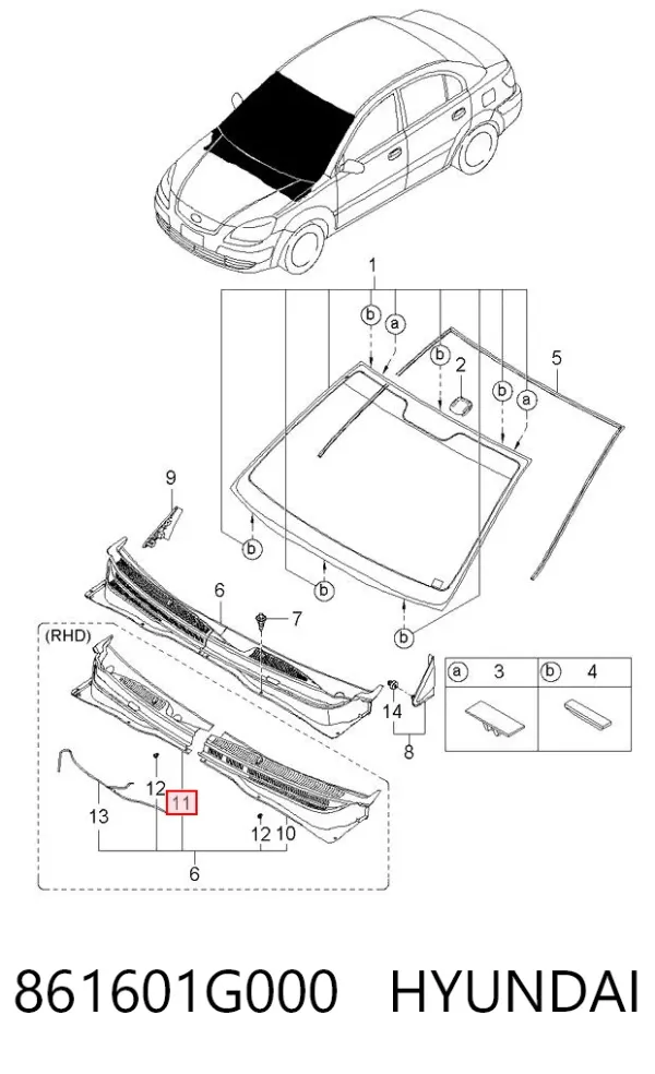 861601G000 Hyundai/Kia