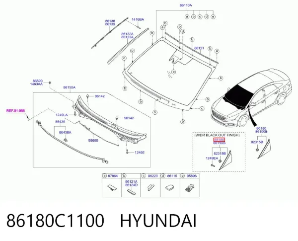  86180C1100 Hyundai/Kia