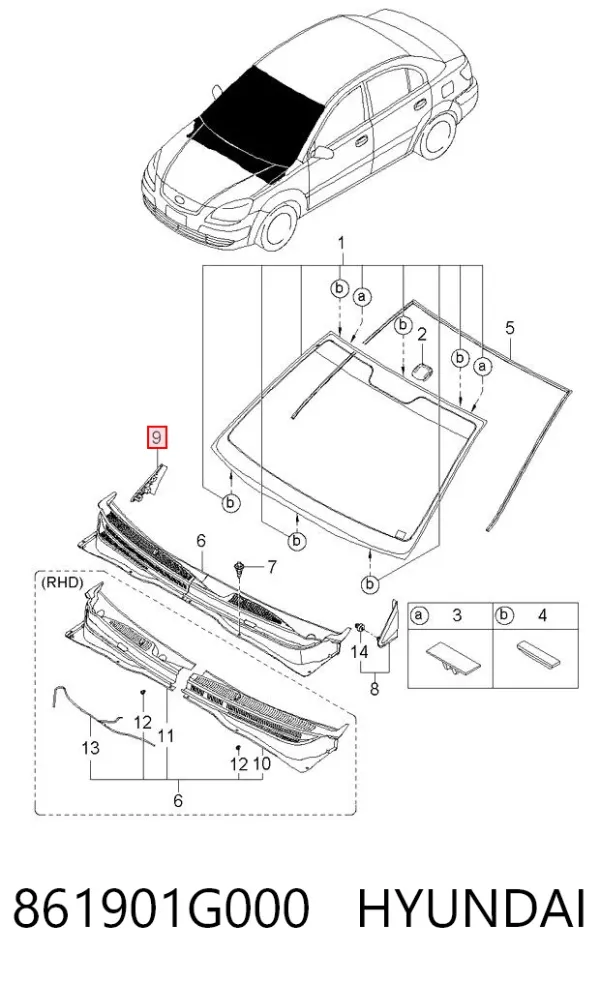  861901G000 Hyundai/Kia