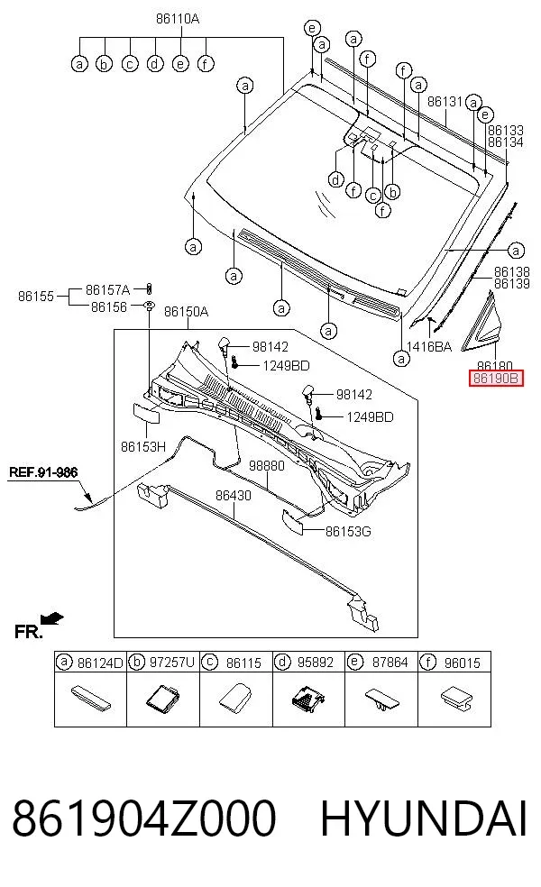  861904Z000 Hyundai/Kia