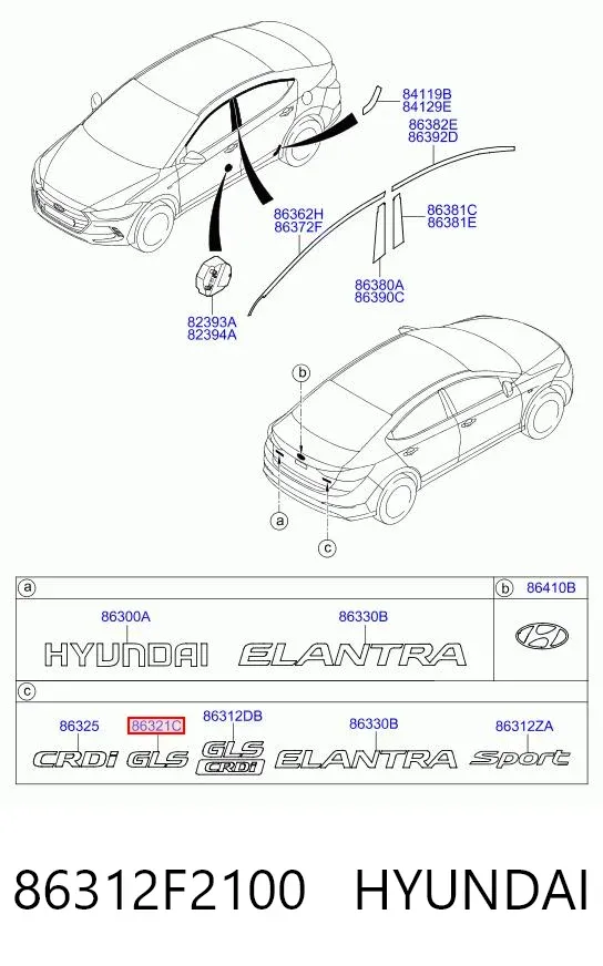  86312F2100 Hyundai/Kia