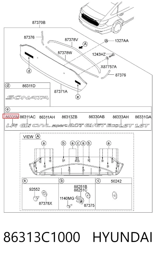  86313C1000 Hyundai/Kia