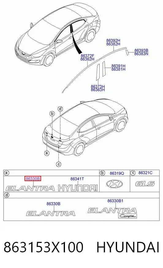  863153X100 Hyundai/Kia