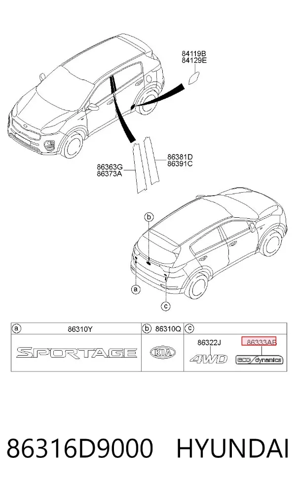  86316D9000 Hyundai/Kia