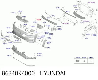 Порт зарядки HYUNDAI 86340K4000