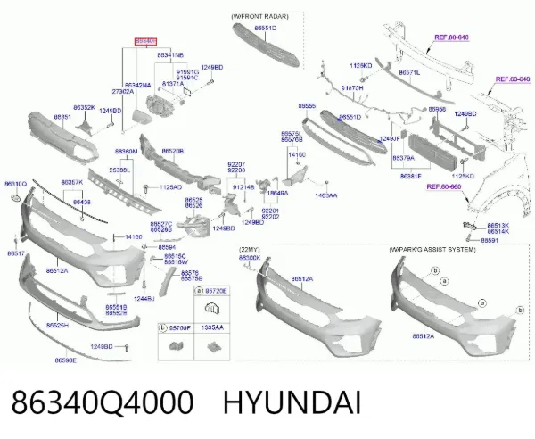 Порт зарядки 86340Q4000 Hyundai/Kia