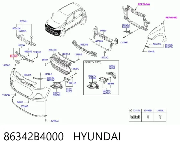  86342B4000 Hyundai/Kia