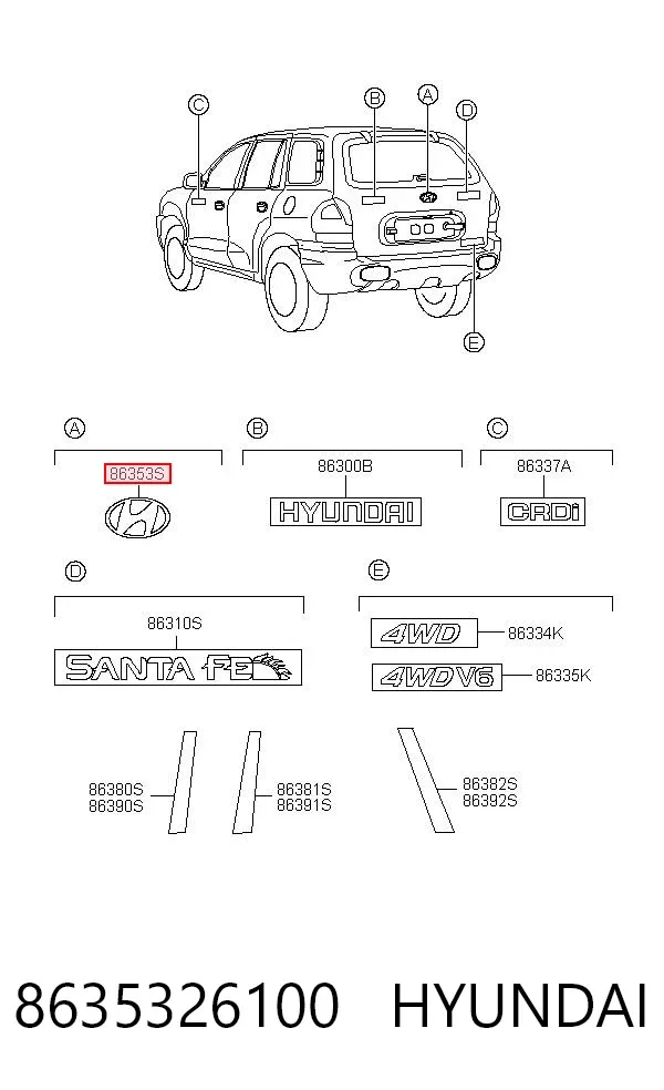  8635326100 Hyundai/Kia
