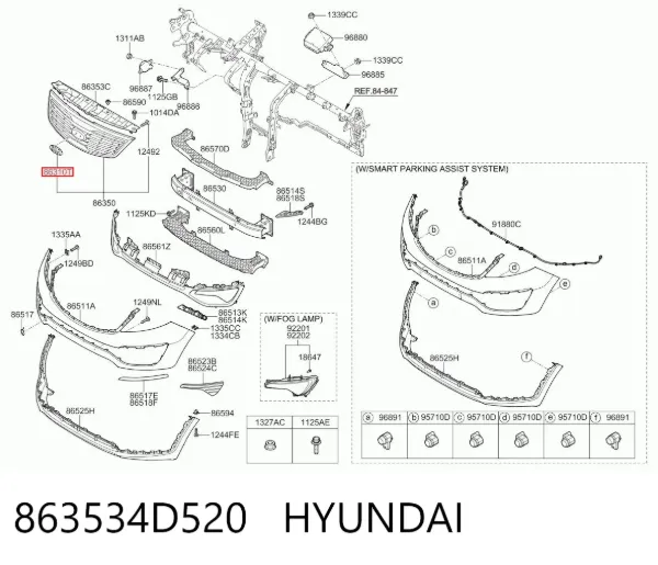  863534D520 Hyundai/Kia