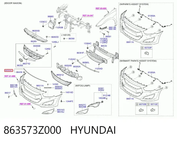  863573Z000 Hyundai/Kia