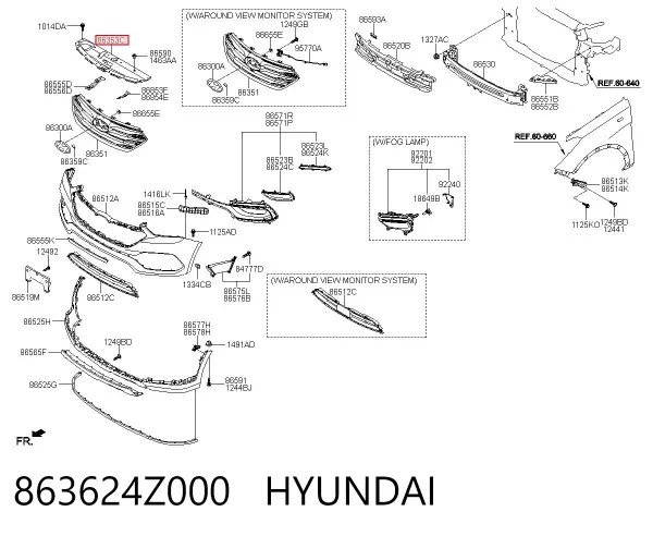  863624Z000 Hyundai/Kia