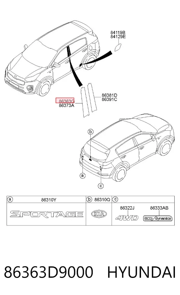  86363D9000 Hyundai/Kia