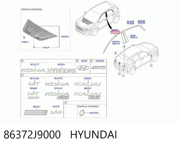  86372J9000 Hyundai/Kia