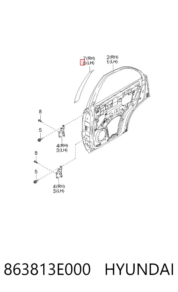  863813E000 Hyundai/Kia