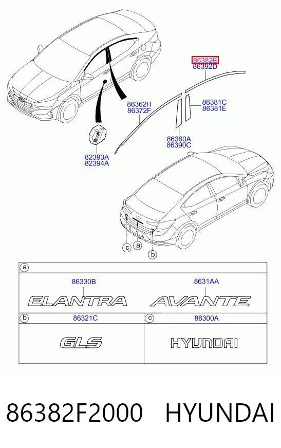  86382F2000 Hyundai/Kia