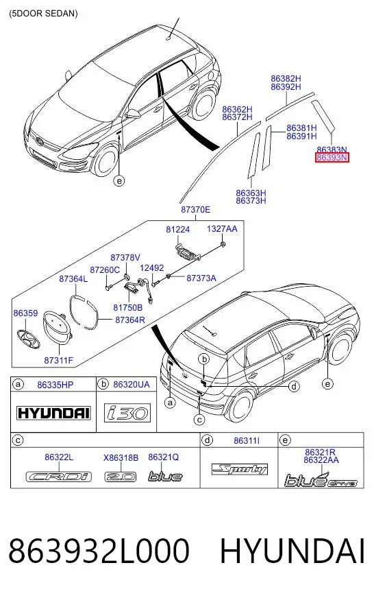  863932L000 Hyundai/Kia