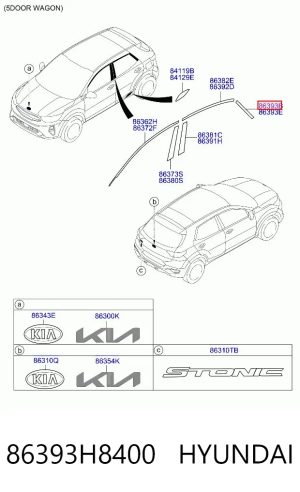  86393H8400 Hyundai/Kia