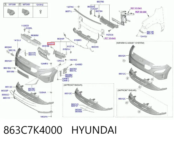  863C7K4000 Hyundai/Kia