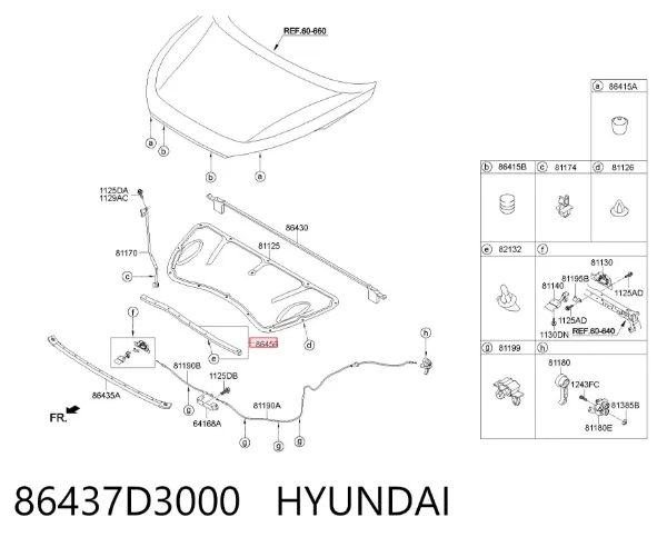  86437D3000 Hyundai/Kia