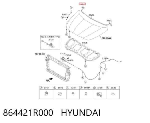  864421R000 Hyundai/Kia